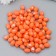 Easter “egg - silver speck” set of 100 pcs Orange 1.5x1.8 cm, 8x8x8 cm