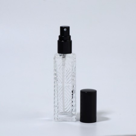 The perfume bottle "Transparent pattern", with a spray, 15 ml, black color-7