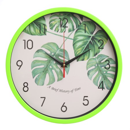 Watch Wall "leaves", D-30 cm, smooth move