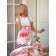 Apron Ethel "Pink Flamingo" 60x65 cm, 100% cotton, sarzha 190 g/m2