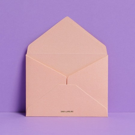 Gift envelope "With Love", embossing, designer paper, 9 × 7 cm-2