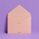 Gift envelope "With Love", embossing, designer paper, 9 × 7 cm