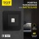 Single one -sewing Tot Matte Glass, hidden, glass, black
