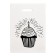 Polyethylene "holiday" white-black 30x40 cm 50 μm