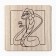 Kit kitchen snake with a glass: stand 15*15 cm, take 17*17cm