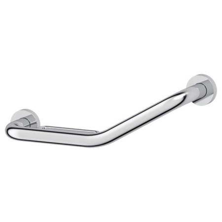 The handrail curved with the soapbard d = 25 mm x 39 cm, chrome, artwelle