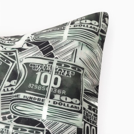 Decorative Ethel Pillow "Money" 40x40 cm, velor, 100% p/e-1