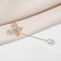 Pin "butterfly" voluminous, 7.5 cm, white color in gold