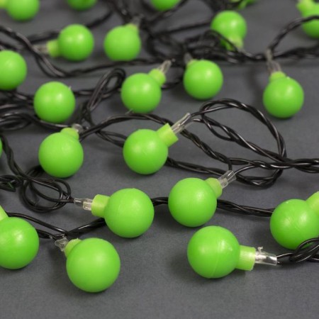 Garland “thread” 5 m with nozzles “Green Balls”, IP20, Dark Thread, 30 LED, Green glow, 8 modes, 220 V-1