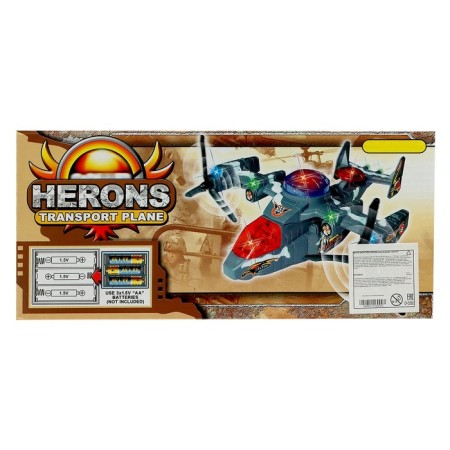 Army aircraft, works on batteries, light and sound effects-9
