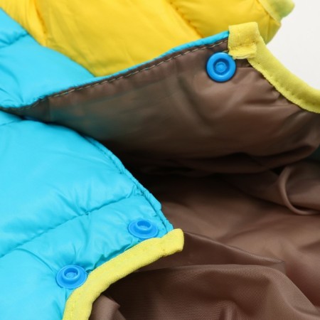 Kombinozon "Bear", size 12 (DS 28 cm, OG 38 cm, Osh 27 cm), yellow-blue-8