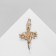 Brooch "Ballerina" AN Ler, white color in gold