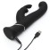 Happy Rabbit Stroker, 24.2 cm, black vibrator, black