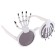 Carnival glasses "hands", white color