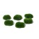 Moss artificial "stones" set 6 pcs, large, shaggy,