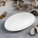 Oval porcelain oval porcelain olivia, 13.5 × 20 cm, white color