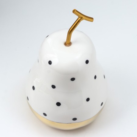Souvenir ceramics "pear in peas" with gold 20x12x12 cm-3