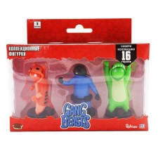 Набор фигурок Gang Beasts, с зелёным героем в костюме, 3 шт