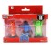 Set of Gang Beasts figures, with a green hero in a suit, 3 pcs