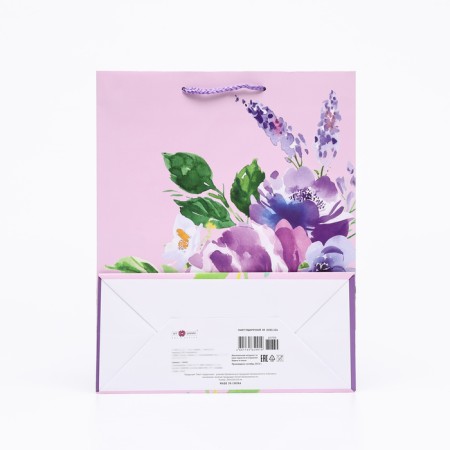 Gift package "Violet flower", 26 x 32 x 12 cm-1
