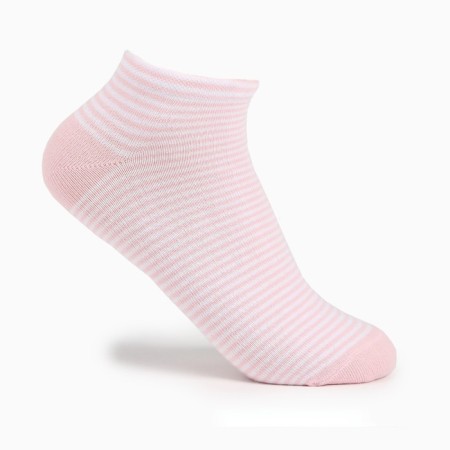 Set of women's socks (3 pairs), pink/white color, size 38-40-6