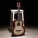Acoustic guitar is 6 string, Menz. 650mm, strings metal, head with grooves