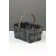 Wicker basket 22 x 15 x 12 cm, wicker handle h = 12 cm, gray, handle