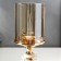 Summary Metal for 1 candle "Marble Ball with Gold" 29x11.5x11.5 cm