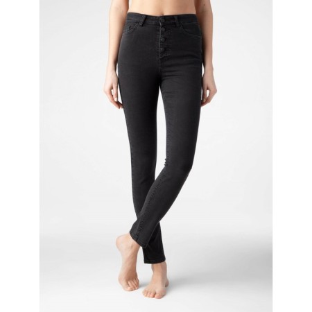 Women's jeans modeling Conte Elegant Skinny, size XL, color Washed Black
