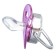 Nipple - orthodontic dummy, Little Princess, with cap, +12 months, pink/silver, rhinestones