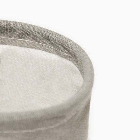 Tekstil. Basket Ethel "Home", gray color, 14x13 cm, 50%HL, 50%p/e-2