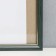 Photo frame plastic 35x35 cm, green with gold (plastic screen)