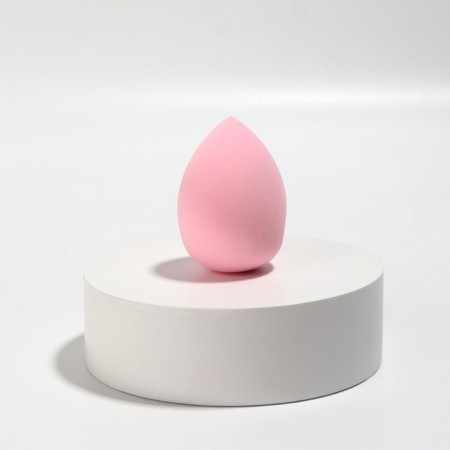 Makeup sponge, set - 2 pcs, 6 × 4 cm, increase when getting wet, pink color-1