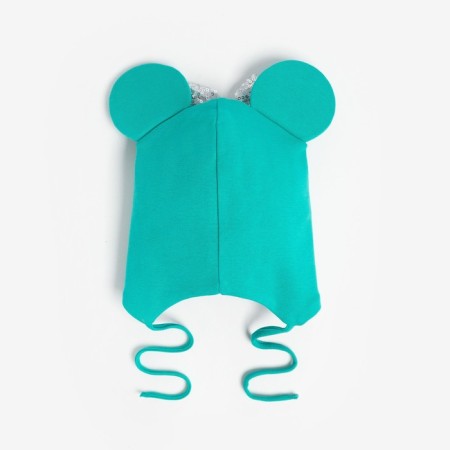 Hat "mouse" children, mint color, size 42-46-3