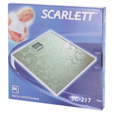 Floor scales Scarlett SC-217, electronic, up to 180 kg, mix-7