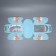 Box for small cake, confectionery packaging, Easter, 15 x 15 x 18 cm