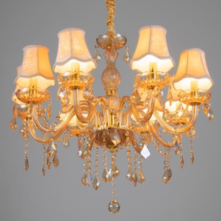 Palermo chandelier 8he14 25W cognac 72x72x60-90 cm Bayerlux-2