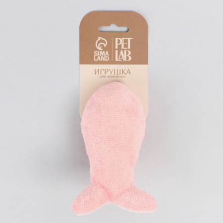 A cat's toy "fish" with a cat's mint, pink-3