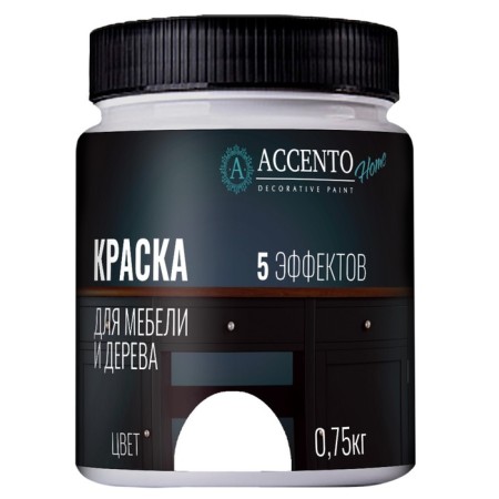 Furniture for furniture and wood "Arctic white", half -gloss, 0.75 kg