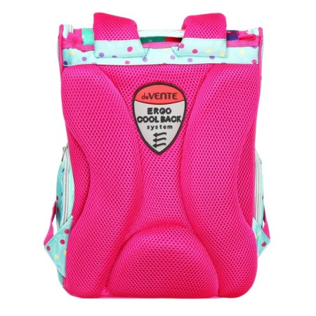 Ранец Cтандарт 35х26х20 deVENTE Mini 14L, Candy Cat , для девочек, бирюзовый/розовый-5