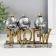 Souvenir Polystone "Birds in hats. Welcome" 3.3x14.7x10.5 cm