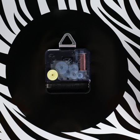Wall clock, interior "zebra", silent, d-34 cm, black-2
