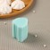 Silicone form "Bunny with a bow", 6 × 4.1 × 3.6 cm, the color is turquoise