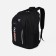 Male backpack on a zipper, 2 parts with a zipper, 5 external pockets, black color