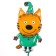 Foil ball 14 “Three cats. Compote”, mini-fig, set of 5 pcs.