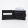 Male purse on a button, for bills, for cards, for coins, black color