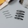 Invisible hair "Classic" (set of 14 pcs) Form, 5 cm 6 cm, black