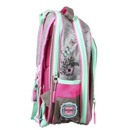 Frame backpack 39 x 29 x 17 cm, Across 179, gray/pink ACR22-179-9-3