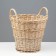 Basket "Gardener", bottom plywood: 20 × 20, top: 30 × 30, h = 25/33 cm, manual weaving, willow