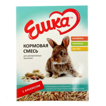 The fodder mixture "Eshka" for decorative rabbits, with peanuts, 450 g-1